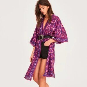 ba&sh Silk Robe/Swim Cover Up (One Size)